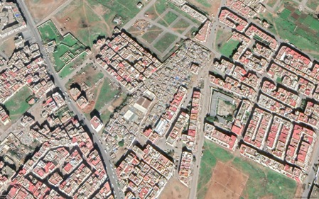 Délimitation du bidonville d'Har Laqraâ 